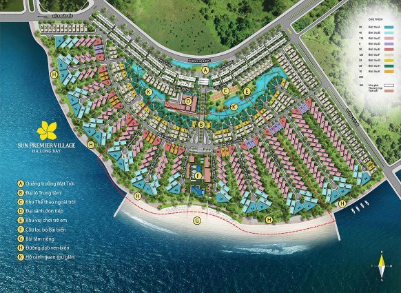 Mặt bằng tổng thể của Sun Premier Village Trong khu quần thể nghỉ dưỡng được 2