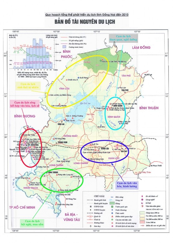 Phụ lục 13 Bản đồ Quy hoạch Phát triển Du lịch tỉnh Đồng Nai đến năm 1
