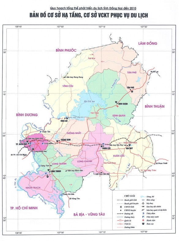 Phụ lục 13 Bản đồ Quy hoạch Phát triển Du lịch tỉnh Đồng Nai đến năm 3