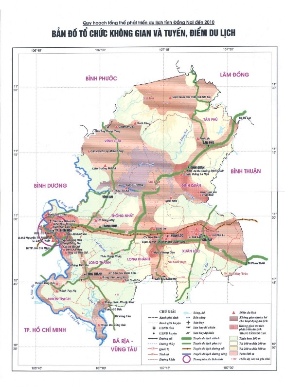 Phụ lục 13 Bản đồ Quy hoạch Phát triển Du lịch tỉnh Đồng Nai đến năm 4