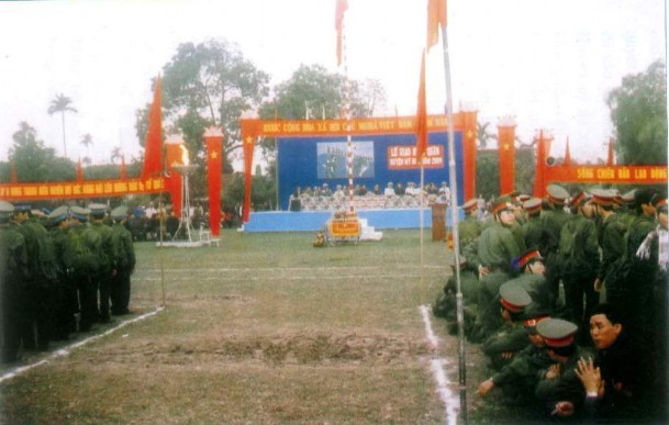 Buổi lễ giao quân tiễn đưa thanh niên lên đường làm nghĩa vụ quân sự 8 2