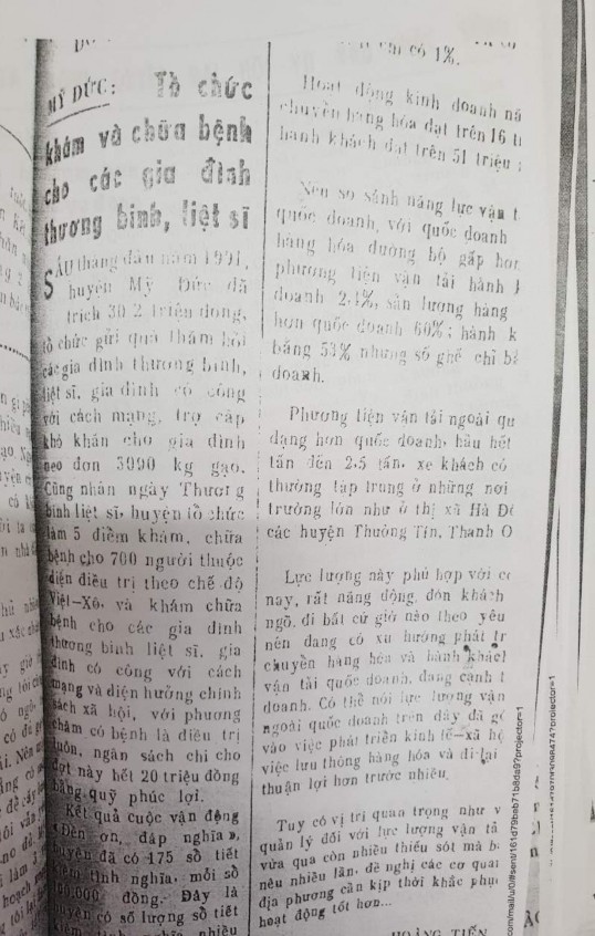 Báo Hà Sơn Bình ngày 22 6 – 1991 Báo Hà Tây ngày 25 – 11 1991 Báo Hà tây ngày 4