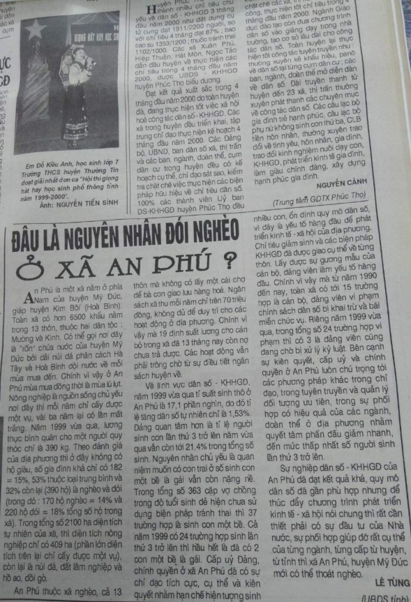 Báo Hà Tây ngày 3 10 – 2000 Báo Hà Tây ngày 16 – 5 – 2000 Báo Hà Tây ngày 20 2