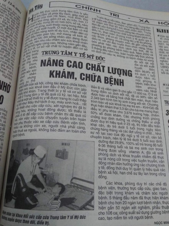 Báo Hà Tây ngày 2 3 2001 Báo Hà Tây ngày 14 – 10 – 2002 Báo Hà Tây ngày 16 – 5