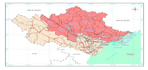 Hình 0 1 Giới hạn lãnh thổ vùng Đông Bắc Việt Nam Phạm vi khoa học Các 1