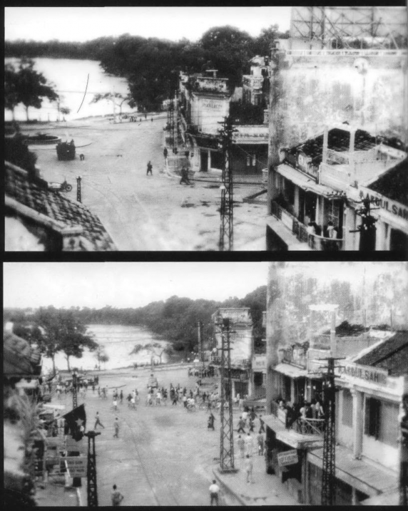 Phố Hàng Đào trước và sau khi Pháp rút quân Hàng Bông trước và sau khi Pháp 1
