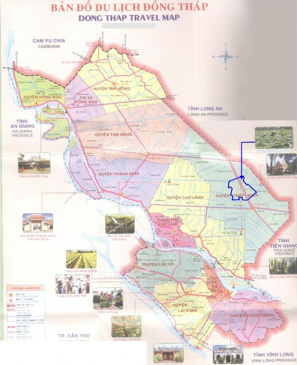 Bản 1 1 Bản đồ du lịch tỉnh Đồng Tháp Nguồn Coppy từ Bản đồ Du lịch 1