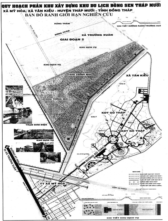 Bản đồ 1 2 Bản đồ quy hoạch phân khu xây dựng Đồng sen Tháp Mười 1