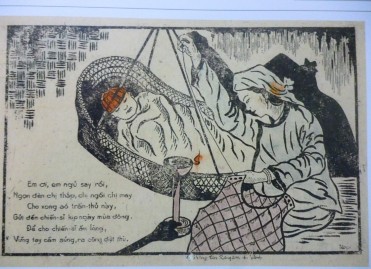 Hình 2 9 Tranh cổ động tuyên truyền cổ vũ nhân dân tham gia may quần áo rét cho 4