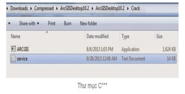 Bước 11 Sau đó lưu lại file service và copy 2 file trong thư mục c vào đường 7