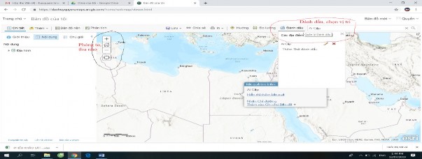 Chú thích Vùng khoanh màu đen công cụ phóng to thu nhỏ bản đồ Vùng khoanh 2