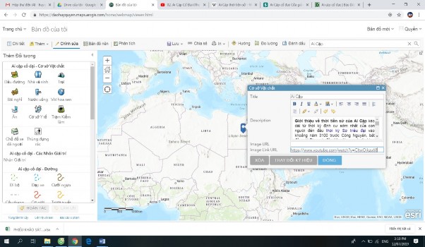 Chọn Nội dung để thay đổi tên lớp Bước 4 Lưu và chia sẻ bản đồ 9
