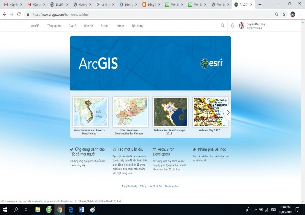 Như vậy bạn đã đăng ký thành công tài khoản trong ArcGIS Online Tiếp theo 5