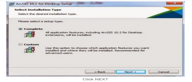 Bước 5 tiếp tục next Hình 2 2 Cách cài đặt ArcGIS Desktop Lưu ý chưa được 9