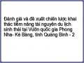 Đánh giá và đề xuất chiến lược khai thác tiềm năng tài nguyên du lịch sinh thái tại Vườn quốc gia Phong Nha- Kẻ Bàng, tỉnh Quảng Bình - 2