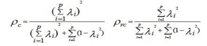p số biến quan sát λ i hệ số chuẩn hóa của biến quan sát thứ i 1 λ i 2 1