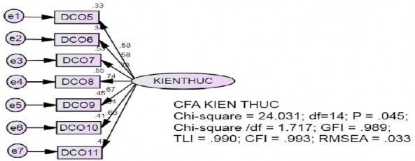Regre ssion Weights Group number 1 Default model Estimate S E C R P Label DCO7 KIENTHUC 2
