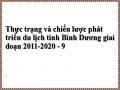 Thực trạng và chiến lược phát triển du lịch tỉnh Bình Dương giai đoạn 2011-2020 - 9