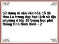 Sử dụng di sản văn hóa Cố đô Hoa Lư trong dạy học Lịch sử địa phương ở lớp 10 trung học phổ thông tỉnh Ninh Bình - 2