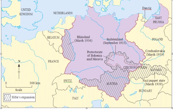 Hình 3 3 Nước Đức đến tháng 8 1939 Hình 3 4 Đức Quốc xã tiến vào Wien Áo 8