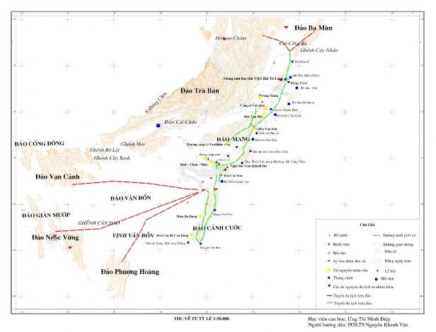 Hình 3 2 Bản đồ tuyến du lịch đảo Quan Lạn Quan Lạn Ba Mùn Đảo Ba Mùn có 1