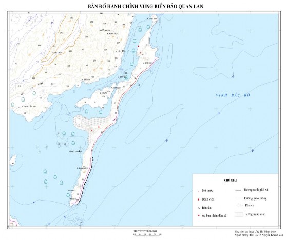 Hình 2 1 Bản Đồ Hành Chính Đảo Quan Lạn Ngày nay Quan Lạn vẫn còn lưu trữ 1