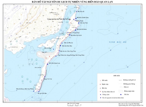 Hình 2 2 Bản đồ tài nguyên du lịch tự nhiên đảo Quan Lạn Nhìn chung tài nguyên 1
