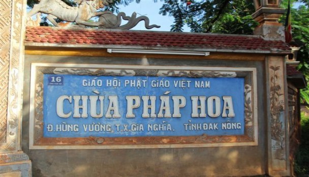 Chùa Pháp Hoa Khu du lịch Tà Đùng Địa điểm lưu niệm N’Trang Gưh Phụ lục 2 4