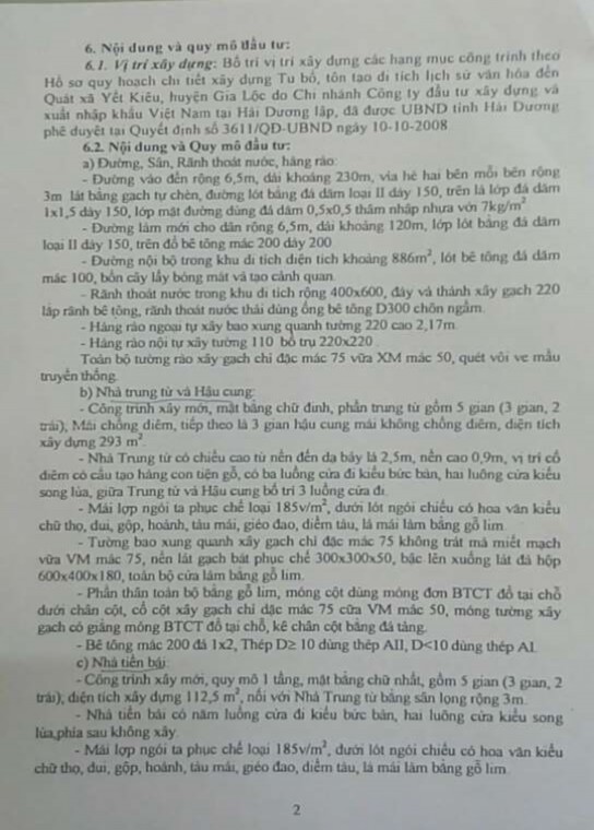 Quản lý di tích lịch sử văn hóa đền Quát, xã Yết Kiêu, huyện Gia Lộc, tỉnh Hải Dương - 14 3