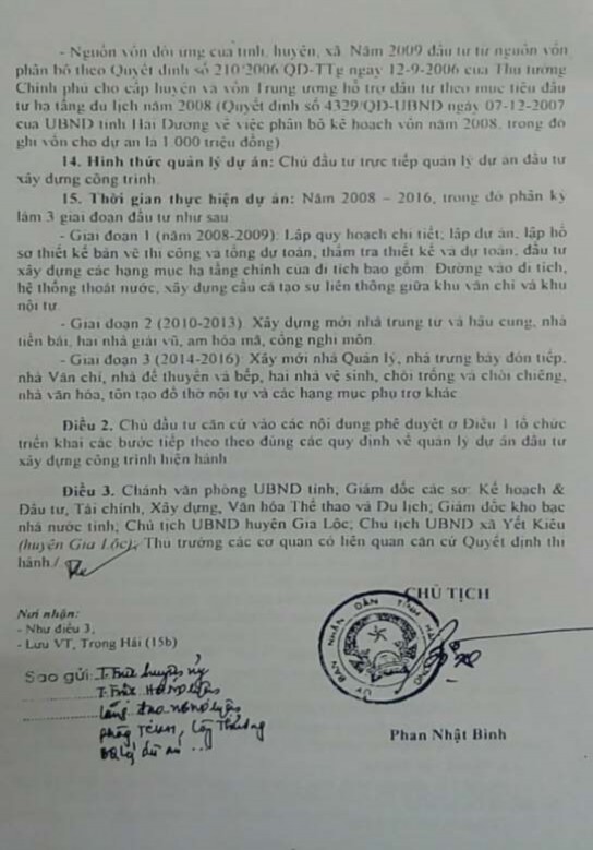 Quản lý di tích lịch sử văn hóa đền Quát, xã Yết Kiêu, huyện Gia Lộc, tỉnh Hải Dương - 14 7