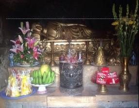 Tượng thờ nữ tướng Lê Chân ở An Biên Đông Triều Tượng Phật hoàng Trần 10