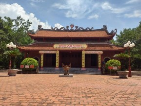 Sơ đồ khu di tích nhà Trần ở Đông Triều Đền An Sinh Đông Triều Tượng thờ 8