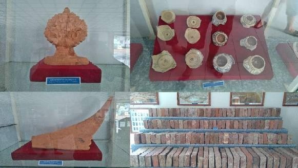 Hiện vật trưng bày tại Nhà trưng bày bổ sung di sản thế giới thành nhà Hồ 9