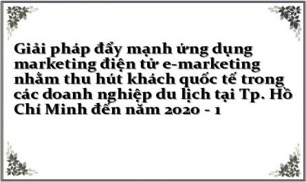 Giải pháp đẩy mạnh ứng dụng marketing điện tử e-marketing nhằm thu hút khách quốc tế trong các doanh nghiệp du lịch tại Tp. Hồ Chí Minh đến năm 2020 - 1