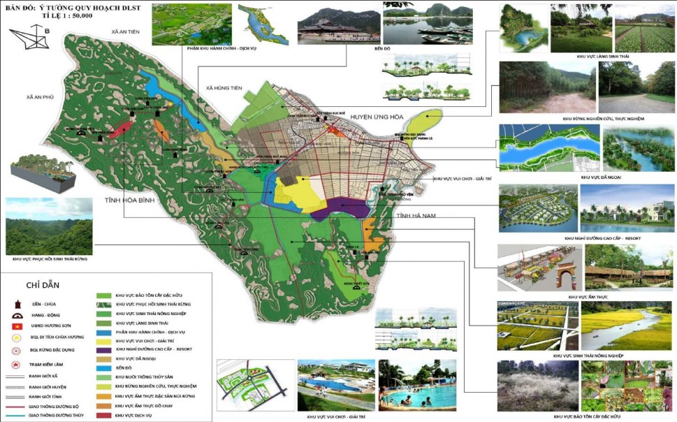 Hình 4 18 Bản đồ ý tưởng quy hoạch du lịch sinh Hình 4 19 Sơ đồ điểm – 1