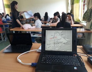 Một số hình ảnh thực nghiệm trên lớp Gặp gỡ nhân chứng lịch sử cụ Hoàng 10