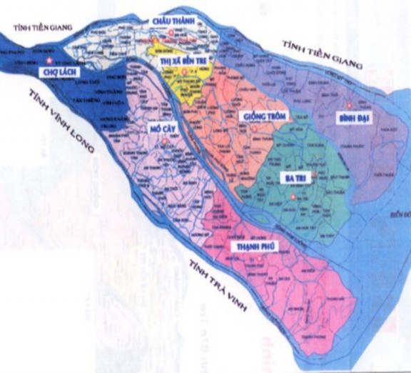 Bến Tre là một tỉnh thuộc vùng đồng bằng sông Cửu Long tiếp giáp với biển 1