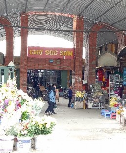 Hình 27 chợ Sóc Sơn Nguồn tác giả chụp 06 03 2018 Hình 28 Khách sạn Hoàng gia 3