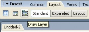 Chọn Standard Mode Click nút Draw Layer drag chuột vẽ Layer Cách 2 Chọn menu Insert 2