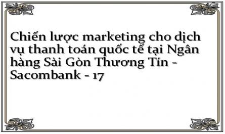 Chiến lược marketing cho dịch vụ thanh toán quốc tế tại Ngân hàng Sài Gòn Thương Tín - Sacombank - 17