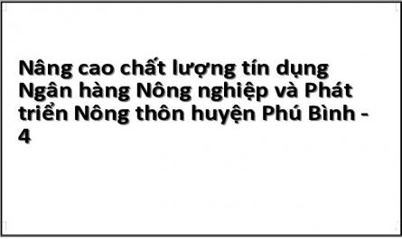 Khái Niệm, Các Nguyên Nhân Dẫn Đến Rủi Ro Tín Dụng