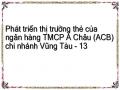 Phát triển thị trường thẻ của ngân hàng TMCP Á Châu (ACB) chi nhánh Vũng Tàu - 13