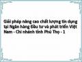Giải pháp nâng cao chất lượng tín dụng tại Ngân hàng Đầu tư và phát triển Việt Nam - Chi nhánh tỉnh Phú Thọ - 1