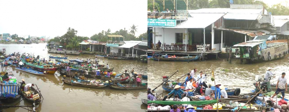Hình 3 Chợ nổi Phong Điền Nguyễn Trọng Nhân 2017 Hình 4 Chợ nổi Long Xuyên 3