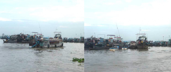 Hình 4 Chợ nổi Long Xuyên Nguyễn Trọng Nhân 2017 Hình 5 Chợ nổi Châu Đốc 4