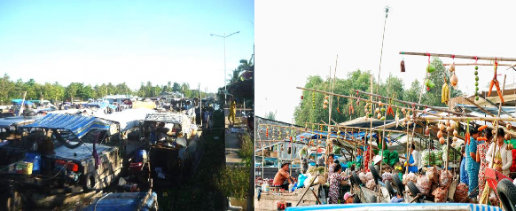 Hình 7 Chợ nổi Ngã Năm Nguyễn Trọng Nhân 2017 Hình 8 Chợ nổi Vĩnh Thuận 7