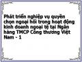 Phát triển nghiệp vụ quyền chọn ngoại hối trong hoạt động kinh doanh ngoại tệ tại Ngân hàng TMCP Công thương Việt Nam - 1