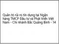 Quản trị rủi ro tín dụng tại Ngân hàng TMCP Đầu tư và Phát triển Việt Nam - Chi nhánh Bắc Quảng Bình - 14