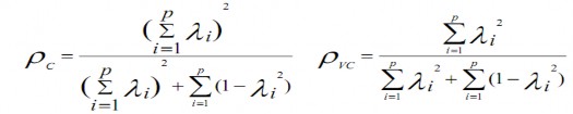 Trong đó i Trọng số chuẩn hóa của biến quan sát thứ i 1 i 2 Phương sai 1