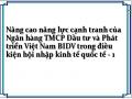 Nâng cao năng lực cạnh tranh của Ngân hàng TMCP Đầu tư và Phát triển Việt Nam BIDV trong điều kiện hội nhập kinh tế quốc tế